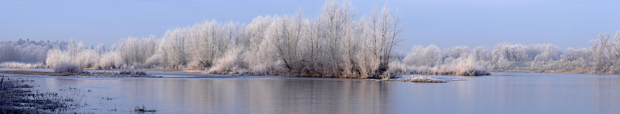 La vallée de la Loire sous le givre La vallée de la Loire sous le givre
