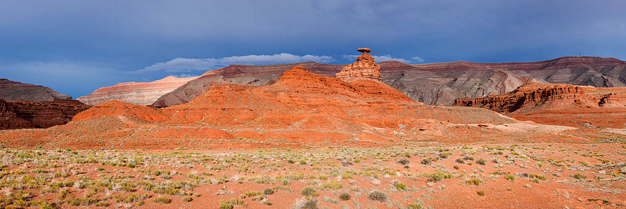 Orage sur Mexican Hat - Utah